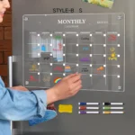 dry erase fridge magnet​, magnetic dry erase board for fridge​,With magnetic eraser + 6 whiteboard pens 1