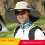 hat with solar powered fan​ A