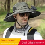 hat with solar powered fan​ A