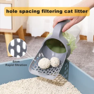 integrated cat litter scoop​,cat litter scoop with bag​ 3