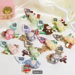 CRAFLZY Christmas labubu,Mini Labubu-themed keychain & Bag Charm