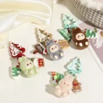 CRAFLZY Christmas labubu,Mini Labubu-themed keychain & Bag Charm