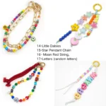 4PCS, 10- Daisy Pendant Chain, 11-Bowknot Heart, 12-Agate Pendant Chain, 13-Fruit Pendant Chain +US$8.99